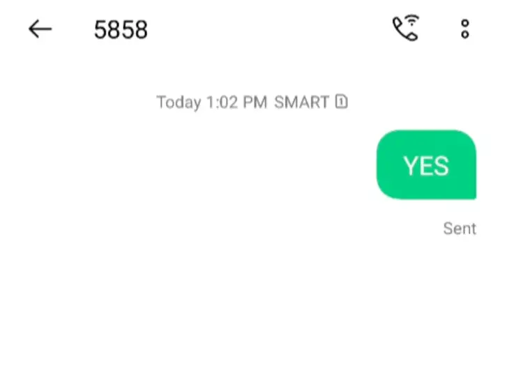 SMART POSTPAID REGISTRATION Text yes